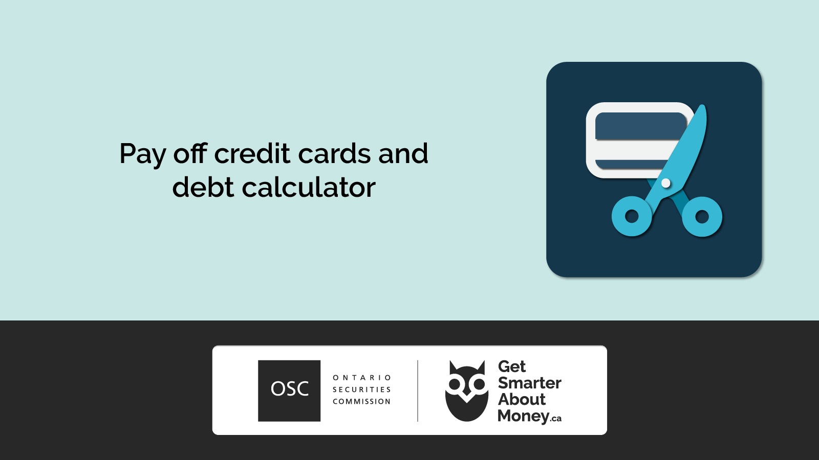 Pay Off Credit Cards and Debt Calculator | GetSmarterAboutMoney.ca