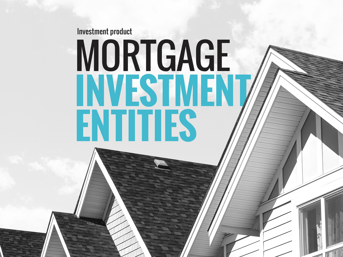 Investment product: Mortgage investment entities